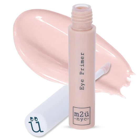 M2U NYC Eyeshadow Primer – Hydrating, Waterproof Eye Primer for Long-Lasting, Crease-Free Wear - Lightweight, Non-Greasy Formula with Hyaluronic Acid & Vitamin E for Smooth, Wrinkle-Filled Eyelids
