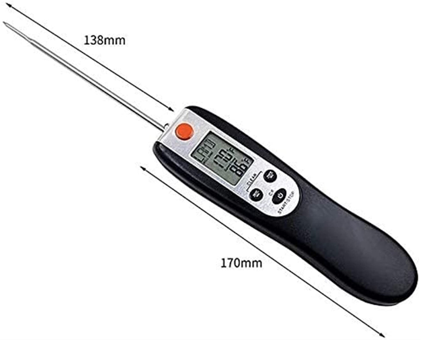 Feiyx Instant Read Meat Thermometer,Thermometer Instant Read Digital Thermometer,for Grilling BBQ Kitchen Food Cooking Thermometer