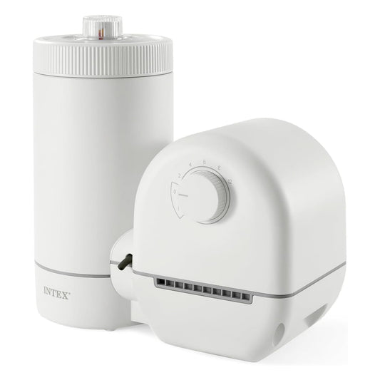 INTEX C1500 Cartridge Filter Pump for AGP: 1500 GPH Pump Flow Rate - Cartridge Gauge Indicator - HydroAeration Technology - Includes Type A Filter Cartridge - Turnover Rate/System Flow 1180 GPH