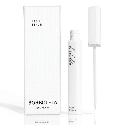 Borboleta Lash Serum, Eyelash Serum for Longer, Thicker, and Fuller Looking Natural Eyelashes, (Full Size, 3 Month Supply)