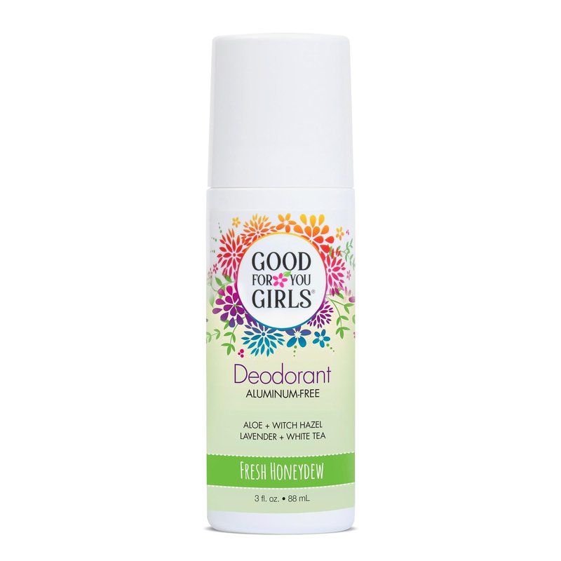 Good for You Girls Aluminum-Free, Natural Deodorant for Kids, Pre teens, Teens, Safe & Effective Odor Control, Clear Roll-On, Natural Fragrance, Vegan, Made in USA | Soft Powder, 3 oz (Pack of 3)