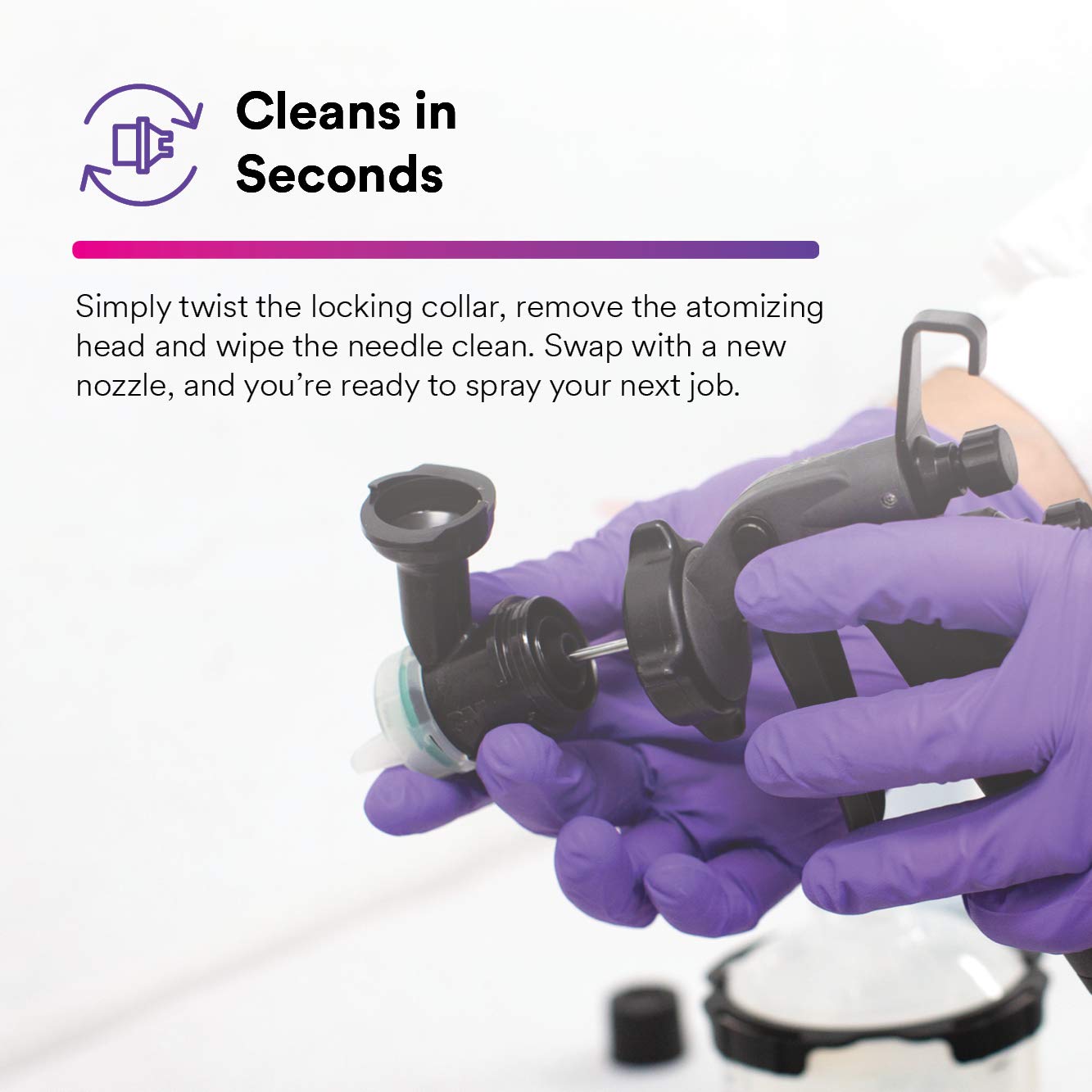 3M Performance Spray Gun Starter Kit, 26778, Includes PPS 2.0 Paint Spray Cup System, 15 Replaceable Gravity HVLP Atomizing Heads, Air Control Valve