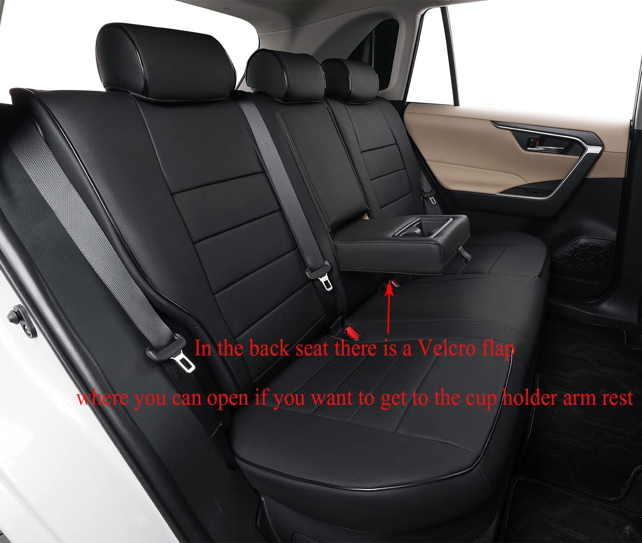 EKR Corolla Seat Cover Custom Fit for Toyota Corolla 2023 2024 2025 2026 LE, Leather Car Seat Cover Full Set-Faux Leather (Black)