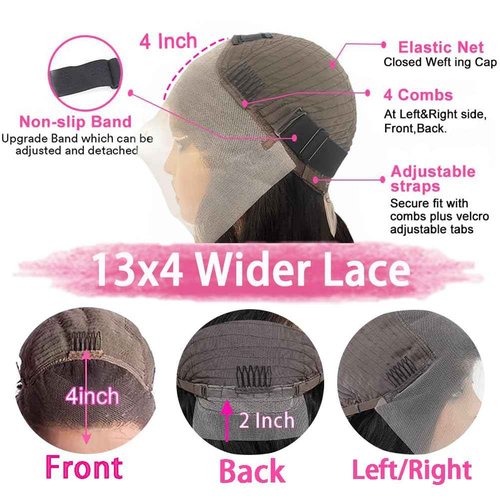 250 Density Deep Wave Lace Front Wigs Human Hair Curly Wig Wet and Wavy Lace Front Wigs Pre Plucked Frontal Wigs 20 Inch 100% Real Human Hair No Synthetic No Tangle No Shedding Triple Lifespan 3X