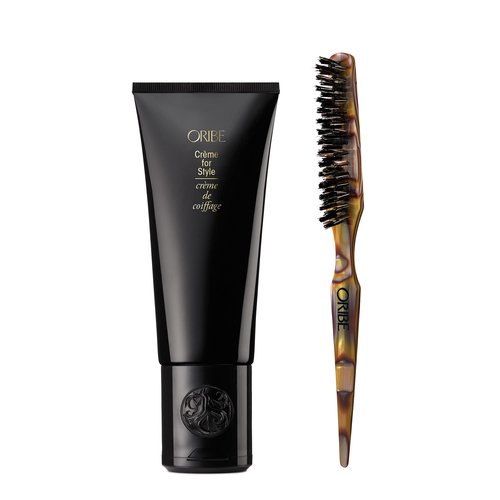 Bundle of Oribe Crème for Style, 5 oz + Oribe Teasing Brush