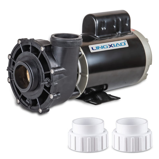 LINGXIAO SPA Pump, 4HP Hot Tub Pump - 2 Speed LX SPA Pumps Motor 220-240V, 2" Port, 56 Frame (Model: 56WUA400-II)