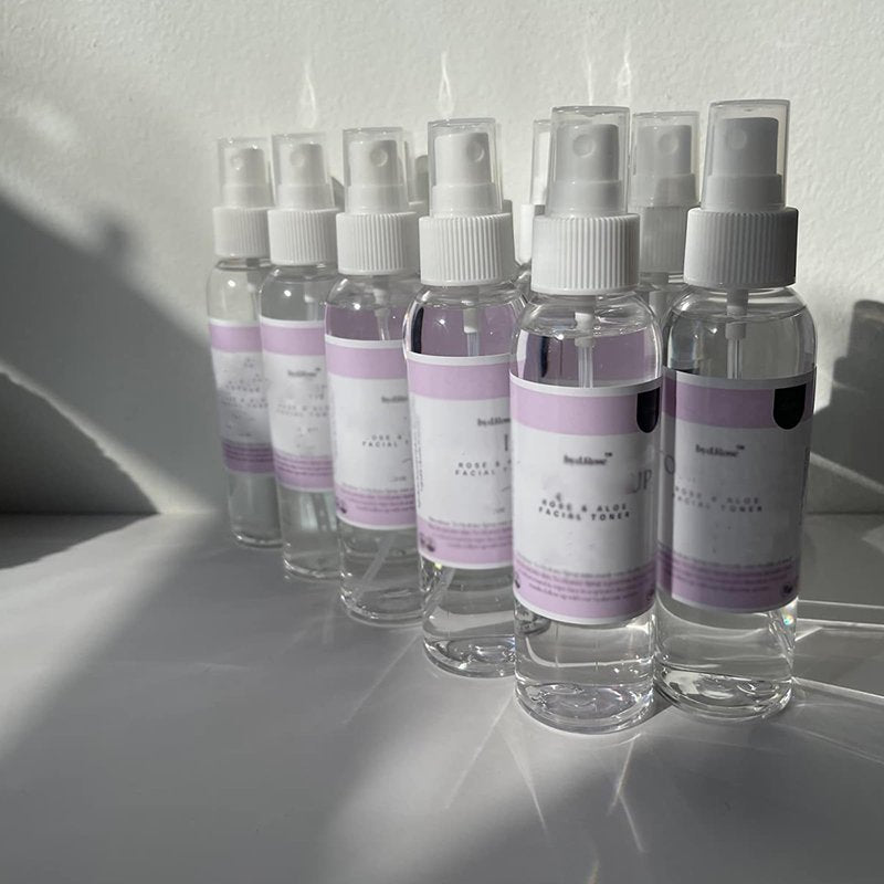HAKZEON 60 PCS 4oz Plastic Spray Bottles, Refillable Empty Travel Spray Bottle, 120ml Clear Small Mist Spray Bottle for Traveling Make Up Perfume