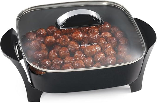Presto 07117 12" Electric Skillet with glass cover