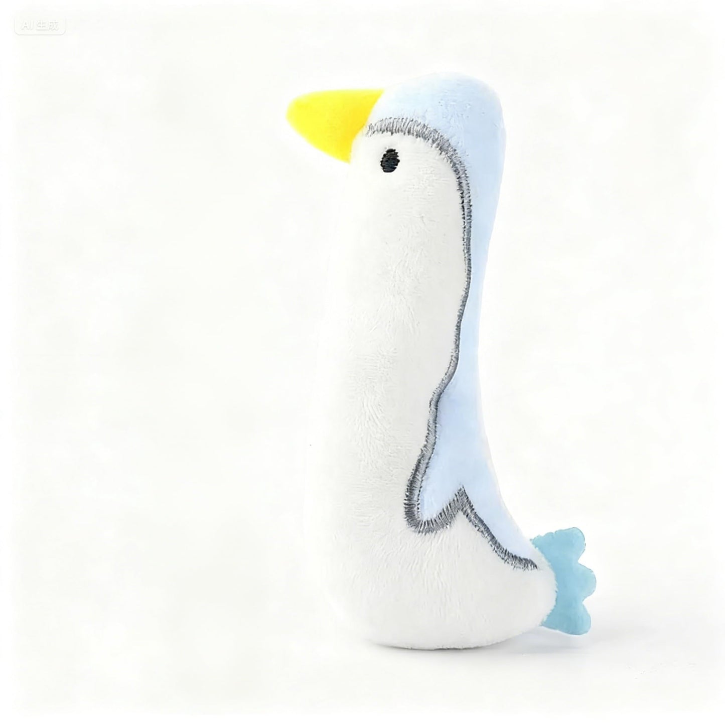 Cat Toy Interactive Toy Cute Plush Kittens Kitty Penguin Shaped Toy, White Cat Chew Catnip Toy Indoor Penguin Toys for Cats （4.7 inch - 1pcs - 009