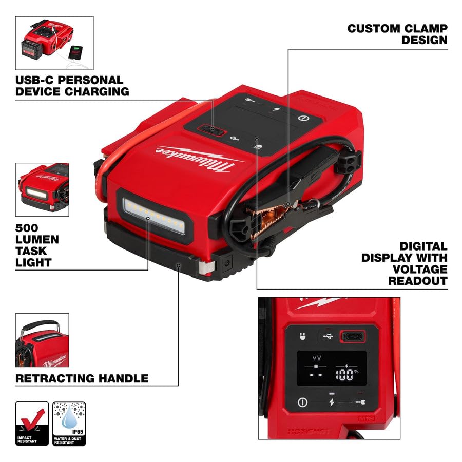 Milwaukee Electric - M18TRADE HOTSHOTTRADE JUMP STARTER