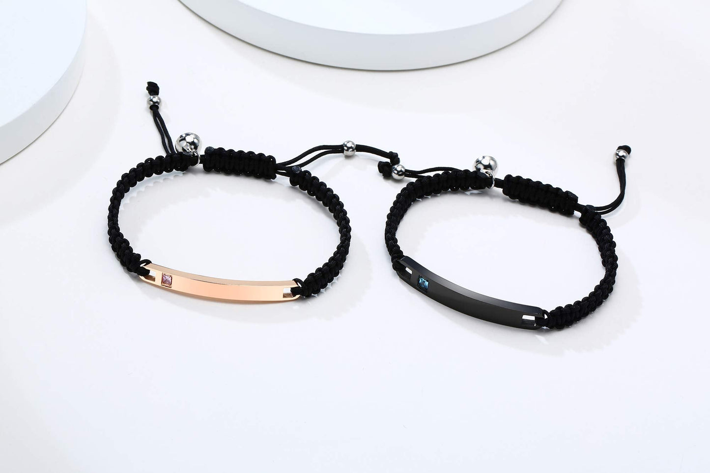 MEALGUET You are My Person Couple Bracelet, Engraved Romantic Quote Matching Couple Bracelets Set,Mutual Attraction Relationship ID Bracelet,Adjustable, Valentine Day Gift for Men Women