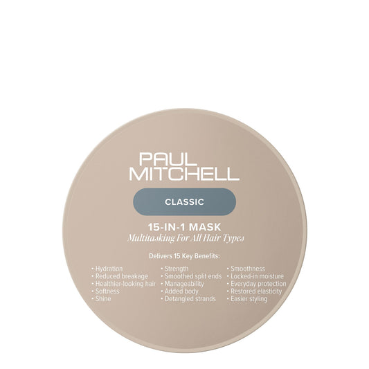 Paul Mitchell 15-In-1 Mask, Multitasking Hair Mask For All Hair Types, 6.7 oz
