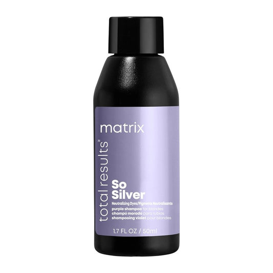 MATRIX Total Results So Silver Color Depositing Purple Shampoo For Neutralizing Yellow Tones | Tones Blonde & Silver Hair | For Color Treated Hair