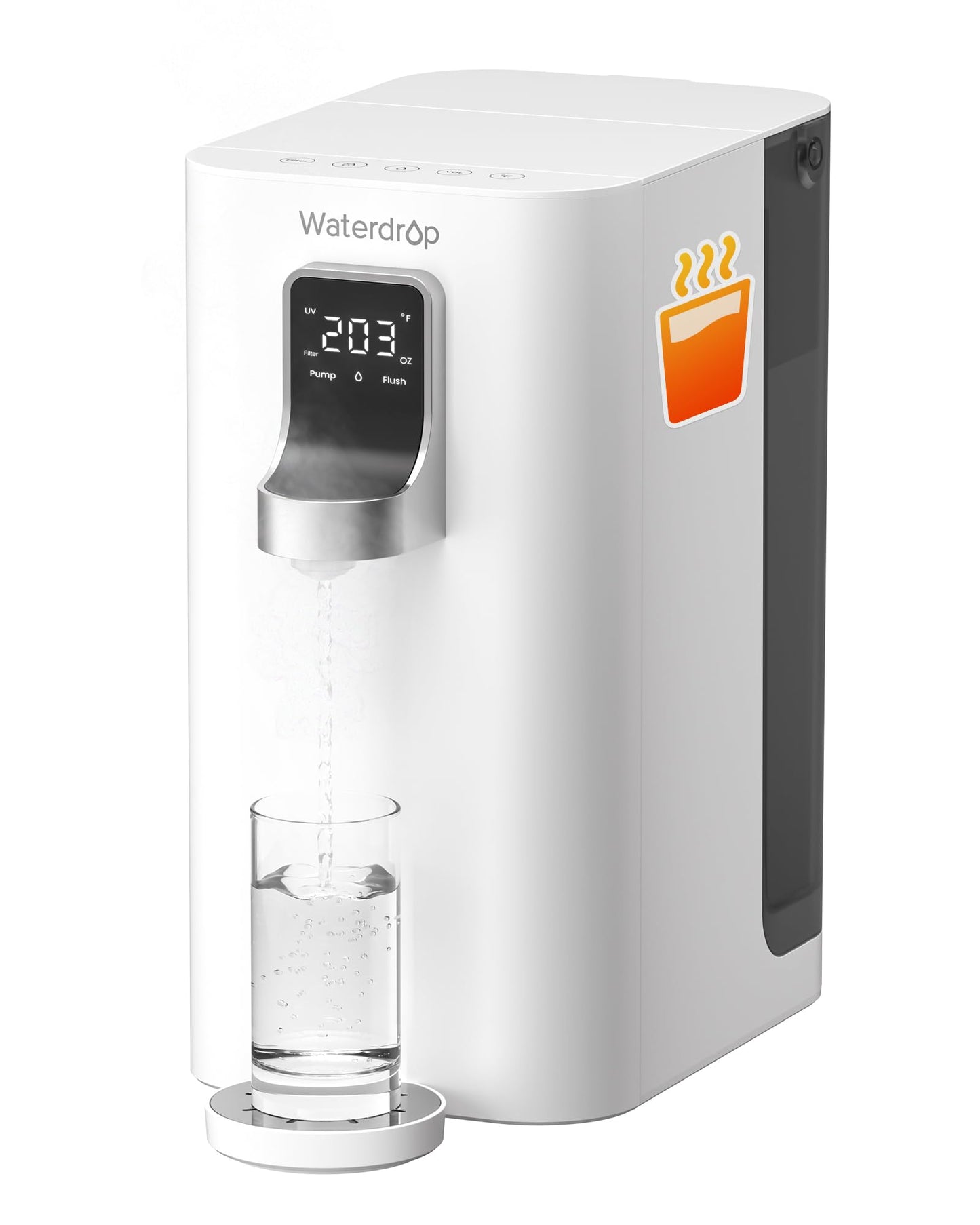 Waterdrop K19-H Countertop Reverse Osmosis System, Instant Hot, Reverse Osmosis Water Filter Countertop, 3:1 Pure to Drain, 4 Temperature Options Water Dispenser, No Installation Required
