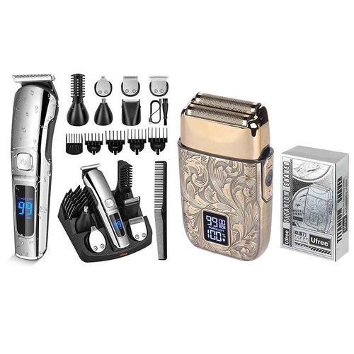 Ufree Beard Trimmer, Electric Razor, Nose Hair Trimmer, Cordless Hair Clippers Shavers, Gifts for Men