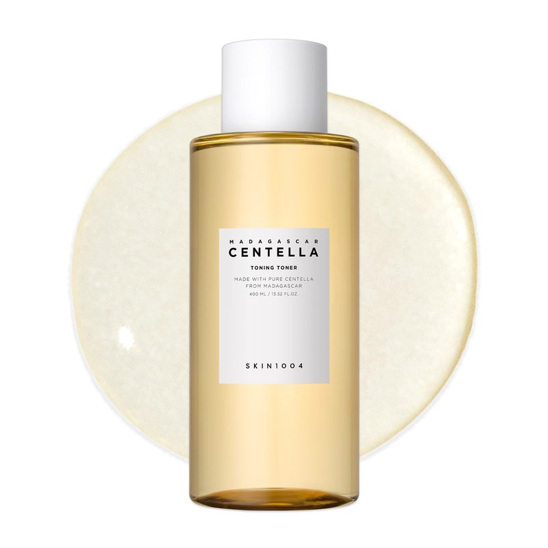 SKIN1004 Centella Toning Toner 13.52 fl.oz, 400ml, Korean Face Toner with Madagascar Centella Asiatica & Hyaluronic Acid for Hydrating, Soothing and Moisturizing, PHA Exfoliator, Korean Skin Care