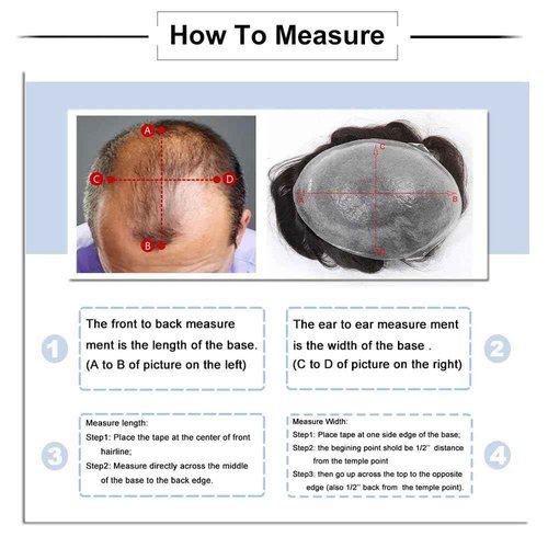 Toupee for Men Lace+PU Base Real European Human Hair Pieces for Mens Hair Prosthesis Patch Units Hair Replacement System for Men (6x9")