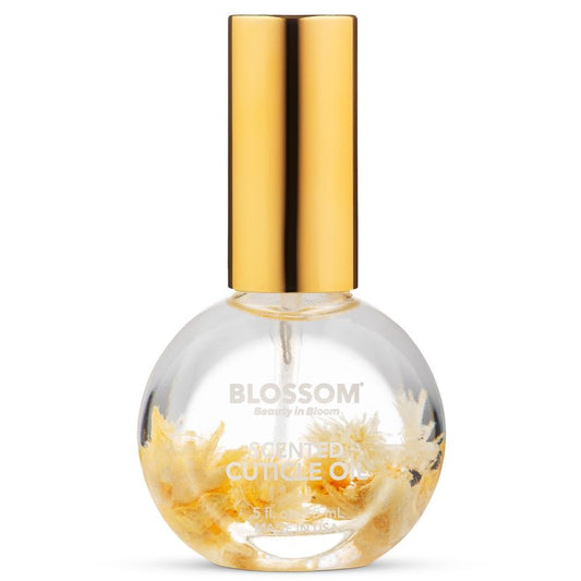 Blossom Heavenly Hemp Therapeutic, Hydrating, Moisturizing, Strengthening, Scented Cuticle Oil, Infused with Real Flowers, Made in USA, 0.5 fl. oz, Spring Bouquet Hemp