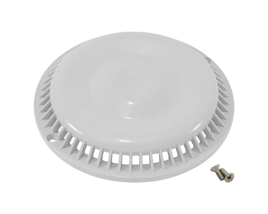Afras Anti-Vortex White Drain Cover 7 3/8 inch - White Pool Main Grate Replacement with 2 Screws 11064W…