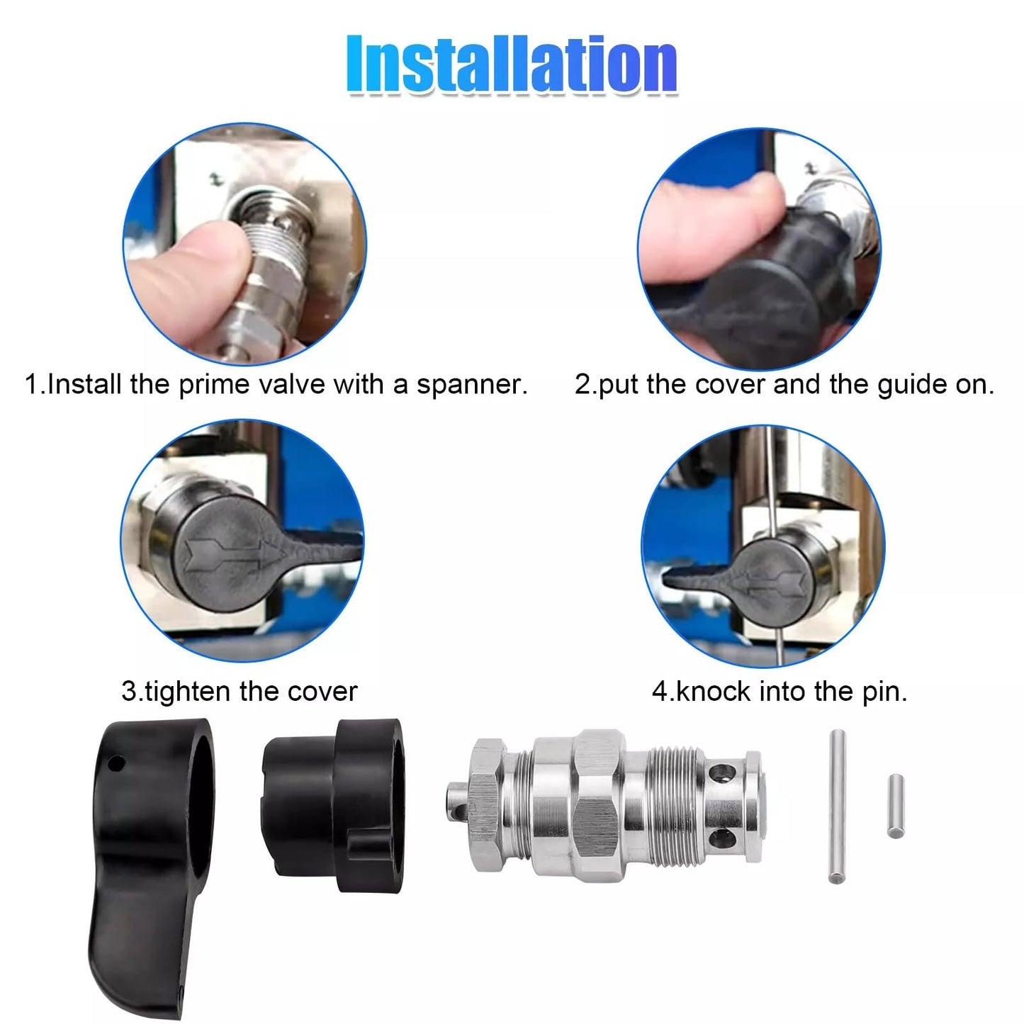 2025 New Upgraded 235014 Prime Spray Valve Kit,Drain Valve Compatible with Graco 210 230 390 395 490 495 595 3400 Aftermarketr Airless Paint Sprayer,Replace Airless Spray Painting Machine Accessories