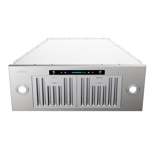 IKTCH 30 inch Range Hood Insert 900 CFM, Ducted/Ductless Convertible Stainless Steel Kitchen Vent Hood, with Gesture Sensing, Touch & Remote Control