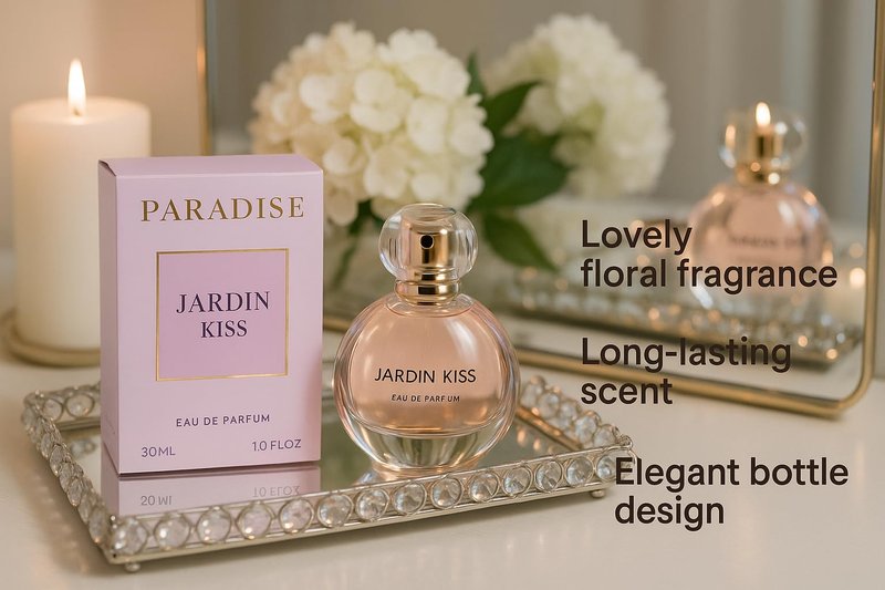 Women's Perfume, Luxurious Long Lasting Pink Bottle Eau de Parfum for Women, Rose, Jasmine and Mandarin Fragrance, Floral Citrus Scent 30ml (1.0 fl.oz)