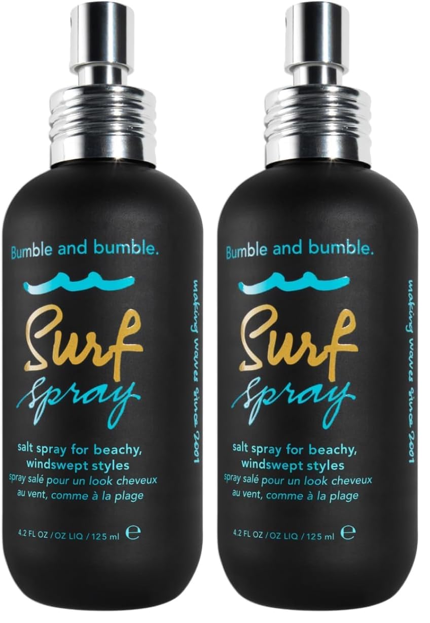 Bumble and bumble. Surf Sea Salt Spray | Volumizing | Adds Texture + Matte Finish,Wavy Straight,4.2 Fl Oz,(Pack of 2)