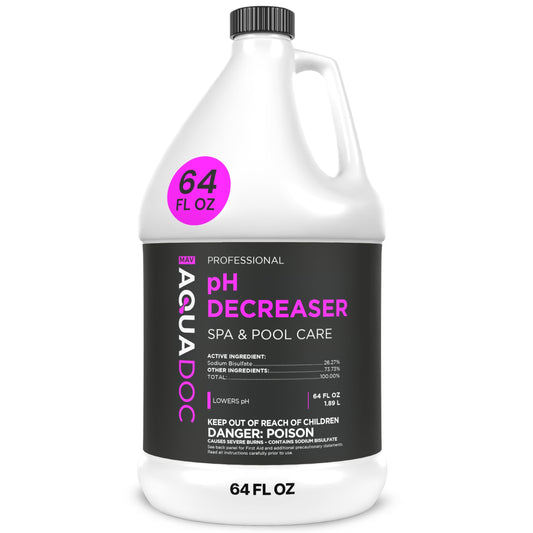 AquaDoc Hot Tub pH Decreaser - 64oz - Spa pH Down for Water Balance - Hot Tub Chemicals Made in USA