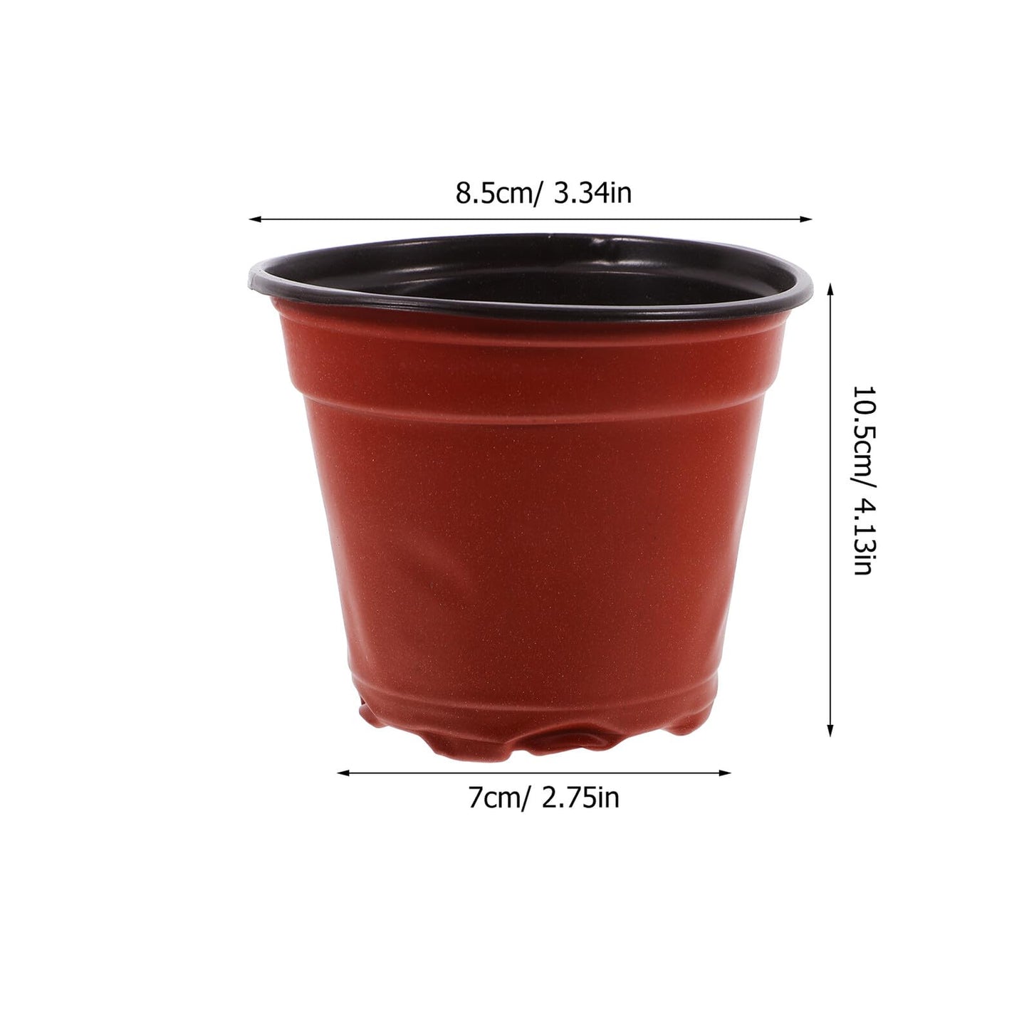 Homoyoyo 100pcs Plastic Plant Nursery Pots with Nutrient Cups Dual-Color Seedling Planter for Strawberry Cuttings and Flower Propagation Gardening Supplies
