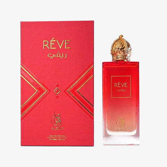 ARIF Reve Unisex Woody Oriental Perfume – Bergamot, Melon, Amber, Musk & Vanilla – Long-Lasting Eau de Parfum for Men & Women – Sophisticated Fragrance – 3.4 oz
