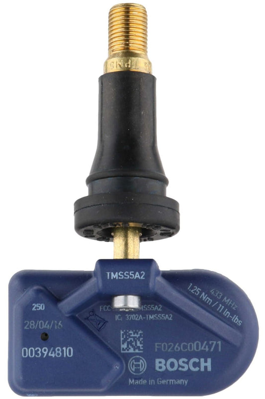 BOSCH QF0471 Rubber Valve Universal Tire Pressure Monitoring System Sensor (TPMS) / 315MHz/433MHz - (Must be Programmed Prior to Install)
