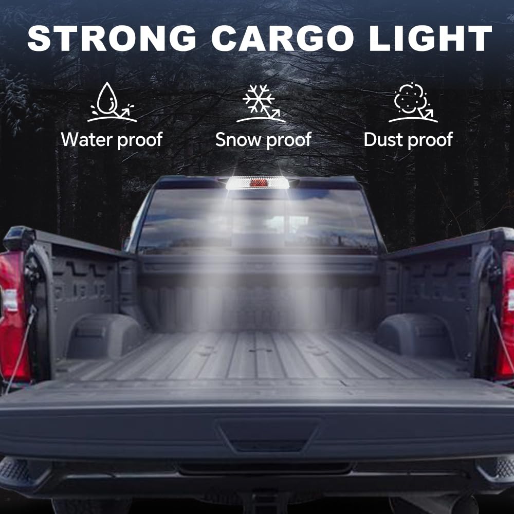PIT66 Clear 3rd Third Brake Light, Compatible with Ford F150 Truck 2009 2010 2011 2012 2013 2014, High Mount Stop light Tercera luz de freno