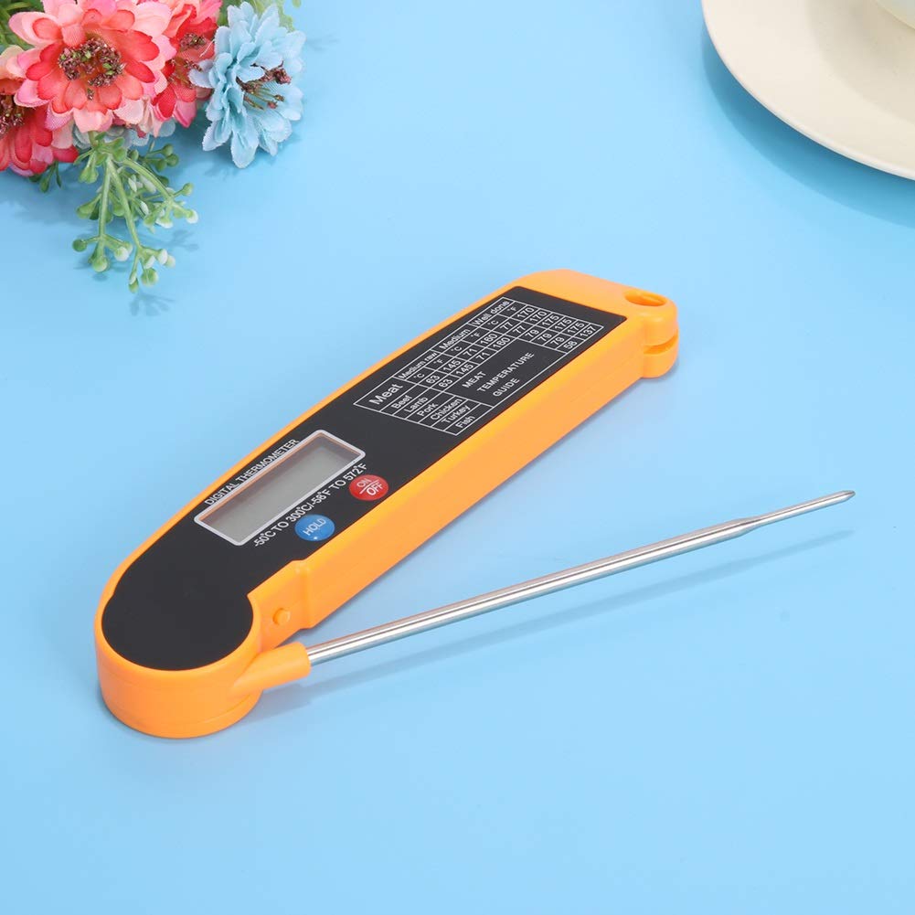 ZIYANZH Kitchen Thermometer Meat Digital Cooking Food Probe Folding