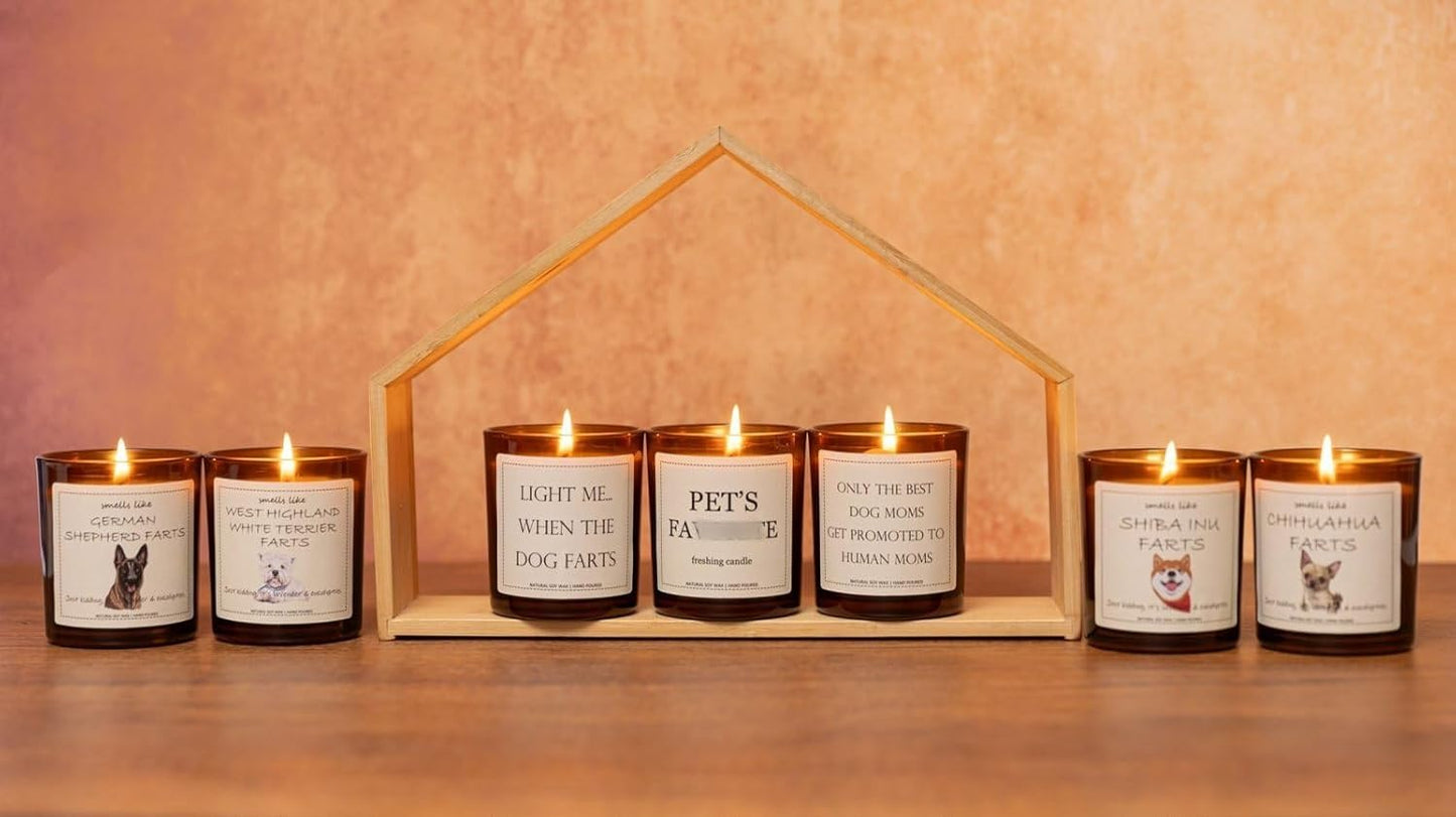 New Mom Gifts, Gifts for New Mom, Only The Best Dog Moms Get Promoted to Human Moms Candle - Lavender & Eucalyptus, Crafted by Natural Soy Wax & Natural Essential Oils