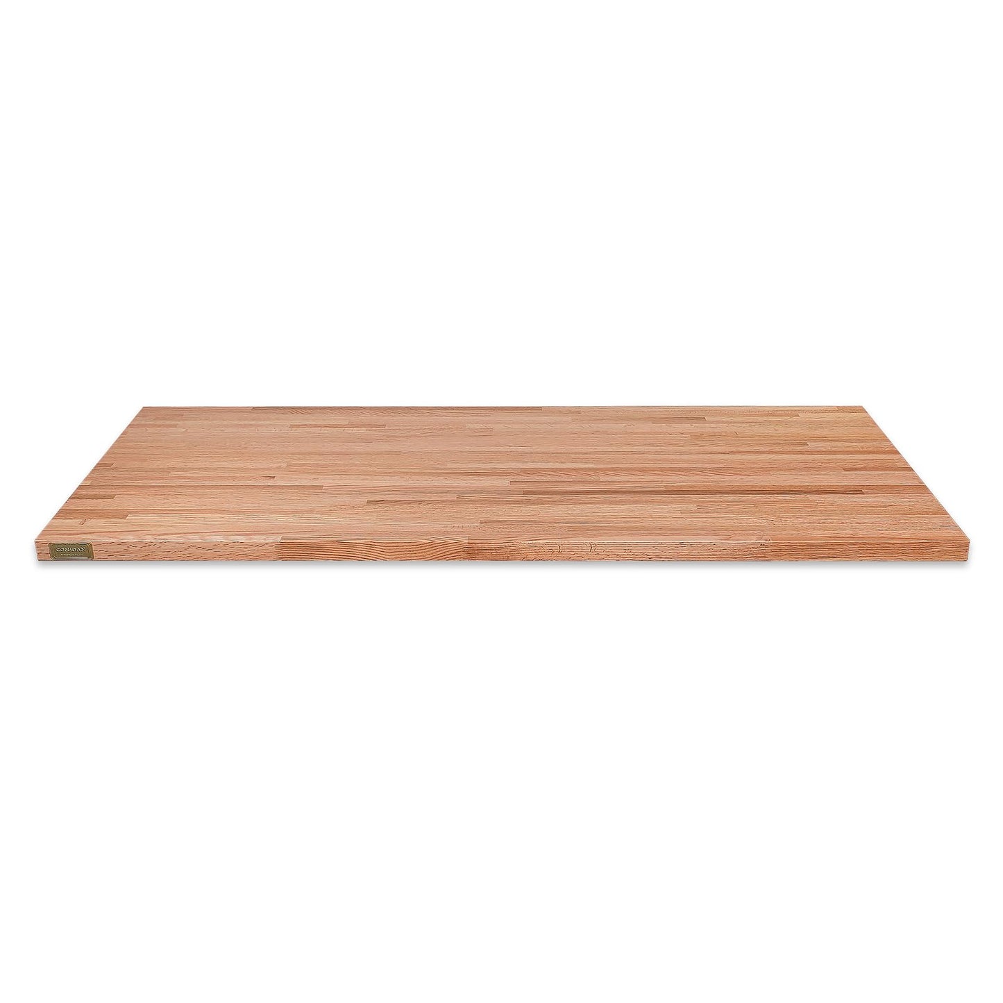 CONSDAN Butcher Block Counter Top, USA Grown Oak Solid Hardwood Countertop, Wood Slabs for Kitchen, Reversible, Both Side Polished, Prefinished with Food-safe Oil, 1.5" Thickness, 36" L x 25" W