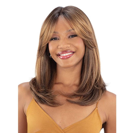 Shake-N-Go Equal Synthetic Curtain Bang Hd Lace Wig - Sage (1 JETBLACK)