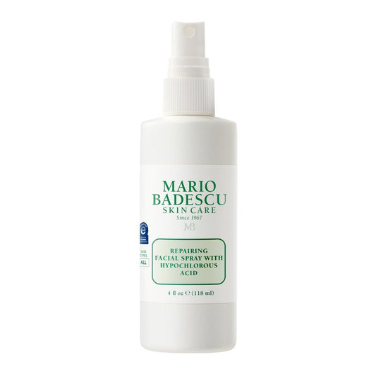 Mario Badescu Repairing HOCl Facial Spray with Hypochlorous Acid – Soothes & Hydrates Angry, Irritated Skin, Reduce Redness & Flare-Ups – pH Balancing, Non-Irritating Cleanser, Fragrance-Free, 4 Fl Oz