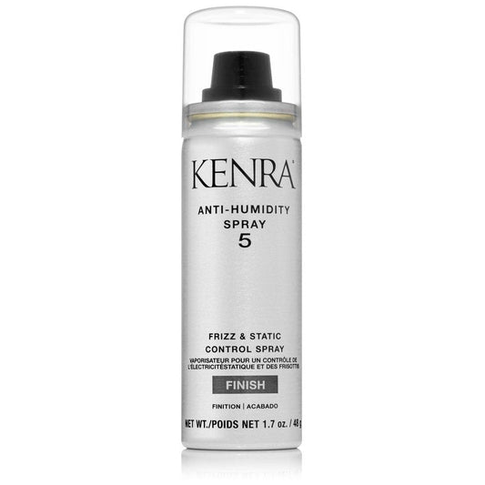 Kenra Professional Anti-Humidity Spray 5 | Frizz & Static Control Spray |72-Hour Humidity Resistance & Protection | Lightweight, Low Hold Formula | Thermal Protection | Travel 1.7 oz