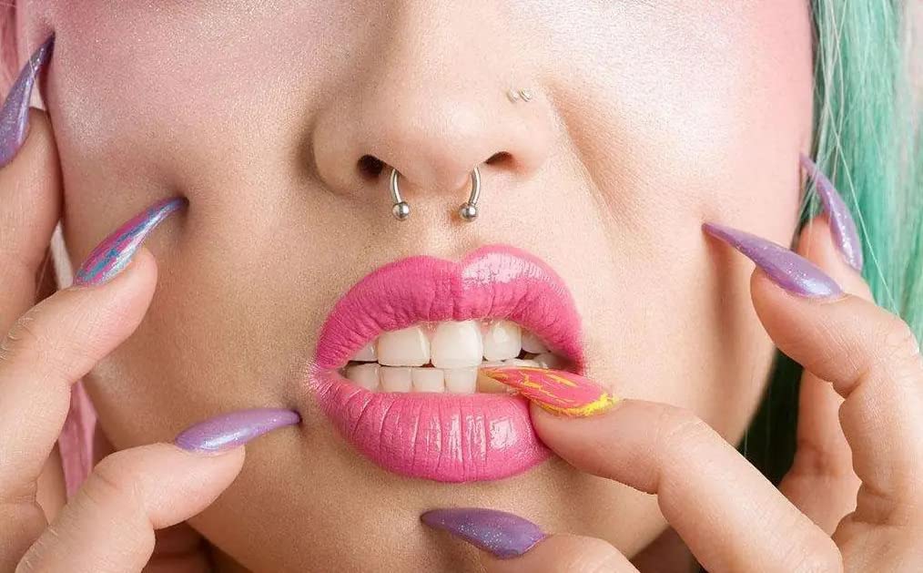 VitaCool Magnetic Septum Nose Ring Stainless Steel Horseshoe Fake Nose Rings Faux Non Piercing Clip on Hoop for Women Men