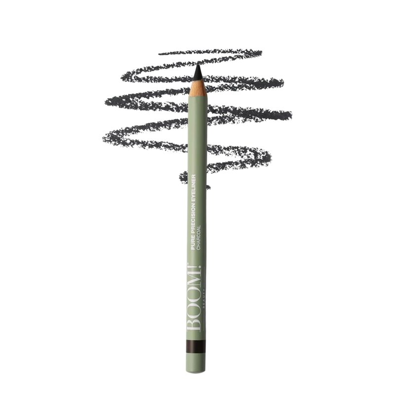 BOOM! Beauty Pure Precision Eyeliner: All-Natural, Skin-Loving, All-Day Wear. Waterproof, Smudge-proof, Smooth Glide Pencil. Richly Pigmented Vegan Eye Makeup For Ageing Skin (Espresso Brown)
