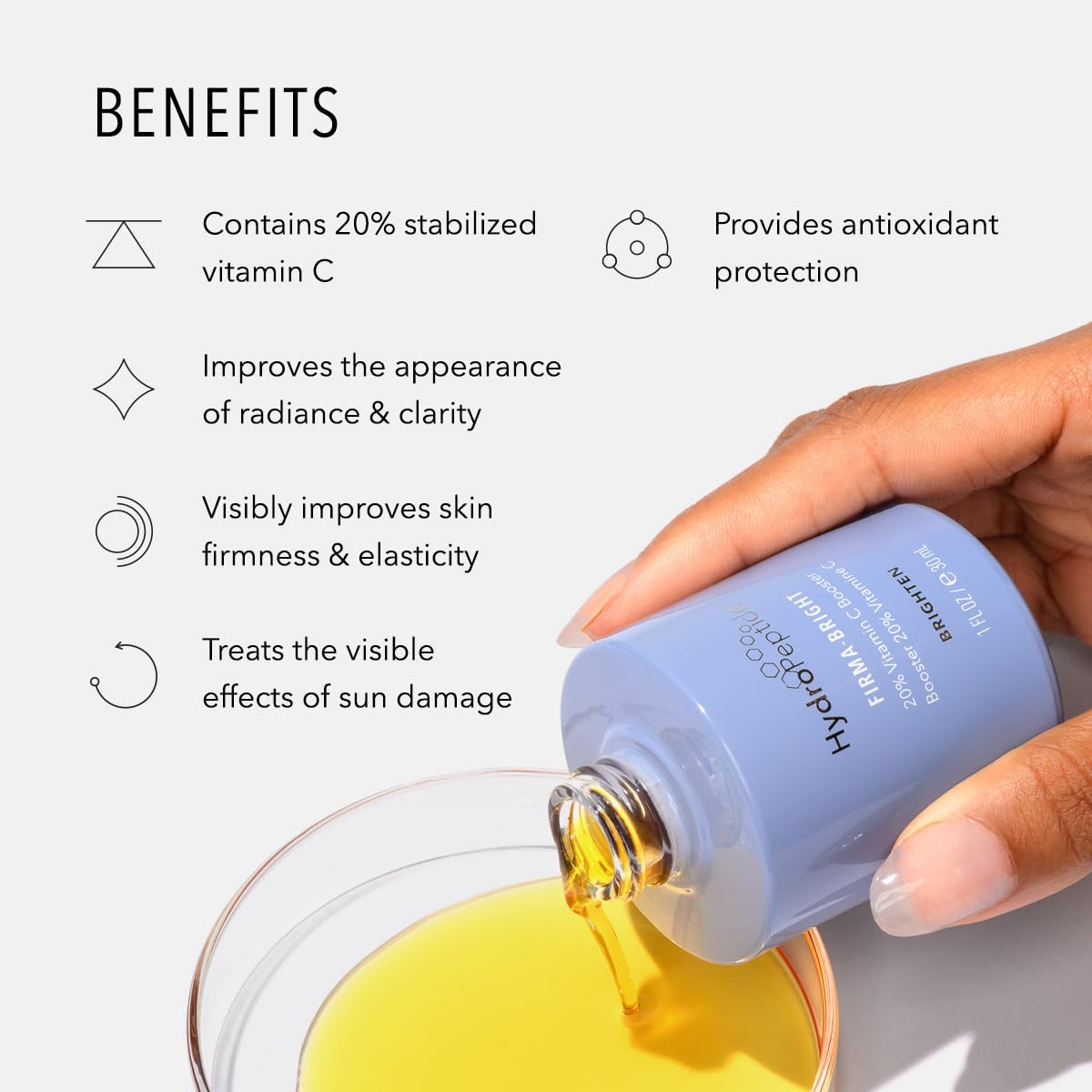 HydroPeptide HydroPeptide Firma-Bright 20% Vitamin C Booster, 1 Fl Oz