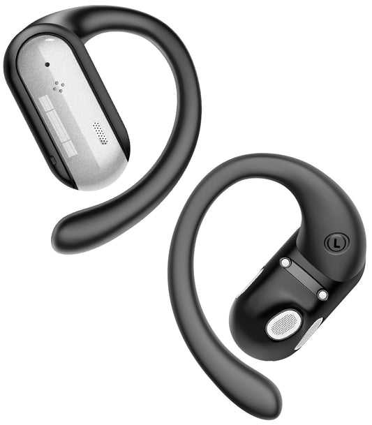 AI Translation Earbuds Real Time 164 Languages Translator Ear Buds Audifonos Traductores Inglés Español 4-in-1 Wireless Headphones Bluetooth Earphones for Travel Business Meeting Learning Black