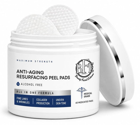 Anti-Aging Resurfacing Peel Pads - Contains Lactic, Salicylic, & Glycolic Acid. Reduces fine Lines, Wrinkles, Dark Spots, Freckles & Uneven Skin Tone. Restore Skin for Smoother & Radiant Complexion.