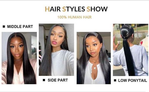 7X7 Closure Human Hair Straight Free Part 7X7 HD Lace Closure 10A Pre Plucked with Baby Hair Closure Unprocessed Lace Closure 18 Inch