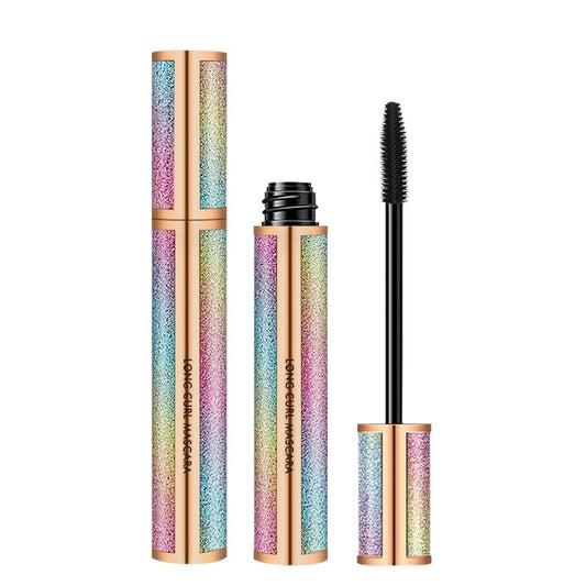 4D Silk Fiber Lash Mascara - Luxuriously Longer, Voluminous Eyelashes, Waterproof Tubing Mascara in Black, Natural Lengthening, Smudge-proof, Hypoallergenic, No Clumping, Easy to Apply & All Day Full