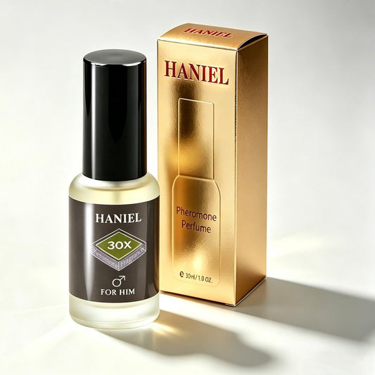 Haniel Fresh Woody Cologne for Men Long Lasting – Natural Pheromone Infused Eau de Parfum | Clean Citrus Cedar Vetiver Scent | Office Gym Date Night | Luxury Gift for Him | 30ml Travel Size