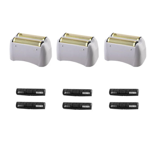 Foil Shaver Replacement Fit for Andis Model TS-1 TS-2 17150 17200 17235 Pro Foil Shaver, Replaces #17155 17160 17280 Foil and Blades -Profoil Lithium Shaver Head Parts- Hypoallergenic Gold Foil-3 Pack