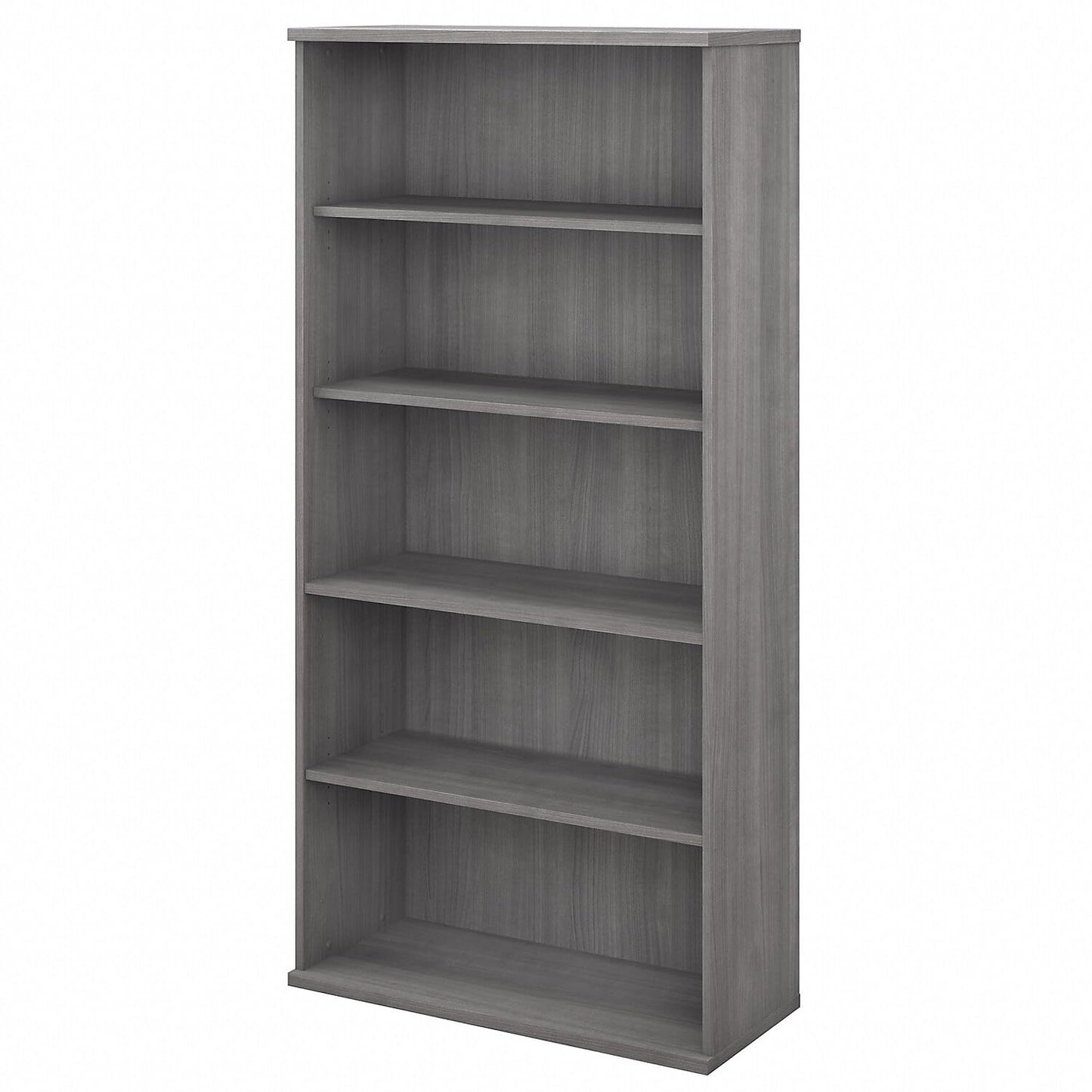 Bush Business Furniture Studio C Tall 5 Shelf Bookcase in Platinum Gray, Large Bookshelf for Home or Professional Workplace Organization