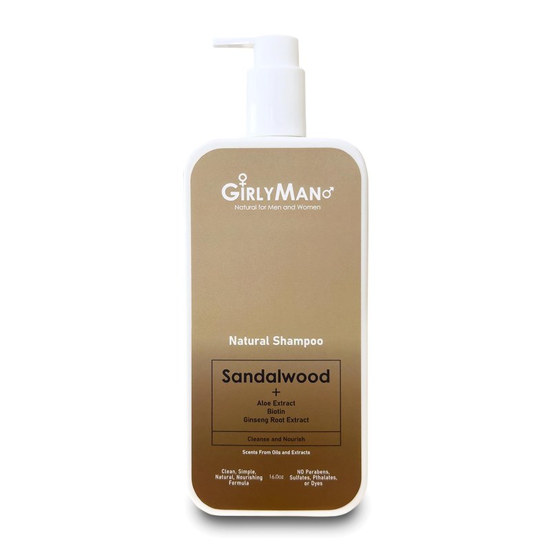 Natural Non Toxic Shampoo-Made with Olive Oil, Argan Oil, & Biotin, No Artificial Fragrance, Nourishing Ingredients, For All Hair Types, Family Owned (Sandalwood)