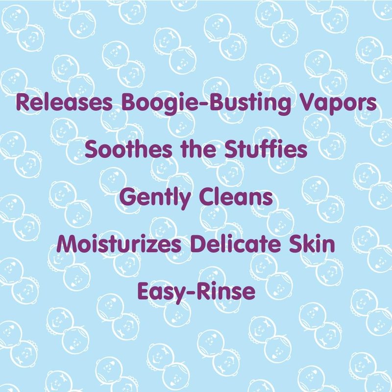 Boogie Bubbling Vapor Bath for Kids - 18 fl oz - Gentle & Calming Bubble Bath for Kids - Made with Natural Essential Oils - Mint Eucalyptus Scent - Baby Bathtime Essentials